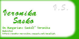 veronika sasko business card